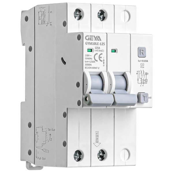 GYM10LE-125型剩余電流動(dòng)作斷路器RCBO