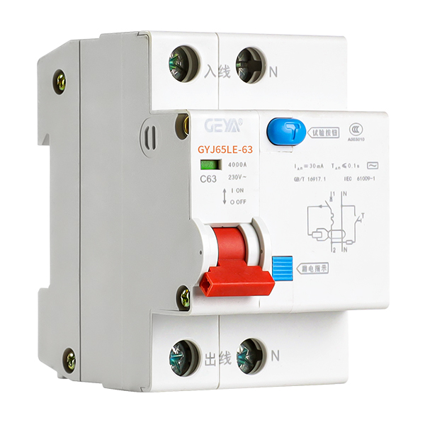 GYJ65LE-63型剩余電流動(dòng)作斷路器RCBO