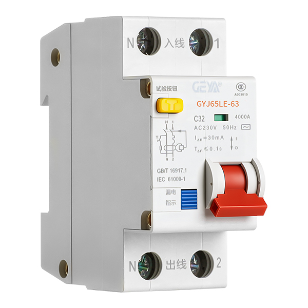 GYJ65LE-63/1PN型剩余電流動(dòng)作斷路器RCBO